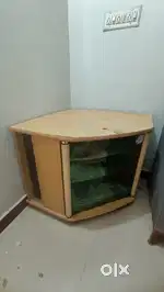TV wooden  Corner with glass door