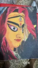Durga Thakur canvas drawing