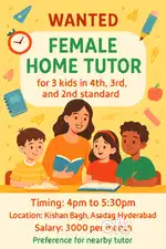Wanted Female Home tutor