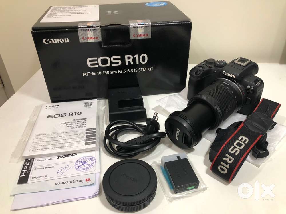 Canon R10 with RF 18-150mm STM Lens in New Condition