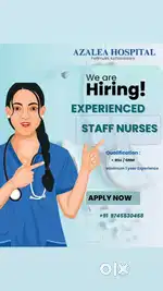 Urgent requirement for hospital staff nurse