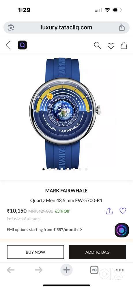 Brand New with Box MARK FAIRWHALE  Quartz Men 43.5 mm FW-5700-R1