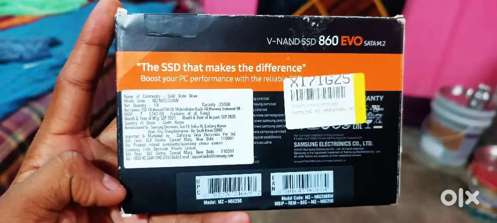 Samsung 860 EVO 250GB SATA SSD for Sale – Brand New Condition!