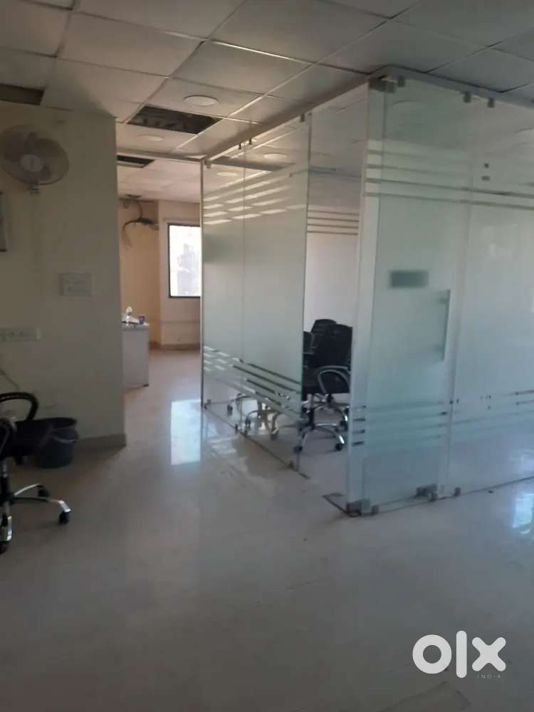 At Jatia approx 1300 sqft with all glass partition office space