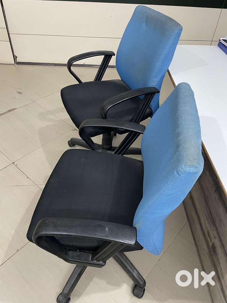 Boss Table , Sofa Set and 2 Revolving Chairs Good Condition