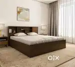 Now Buy New Double bed with box only 7000/- Emi available