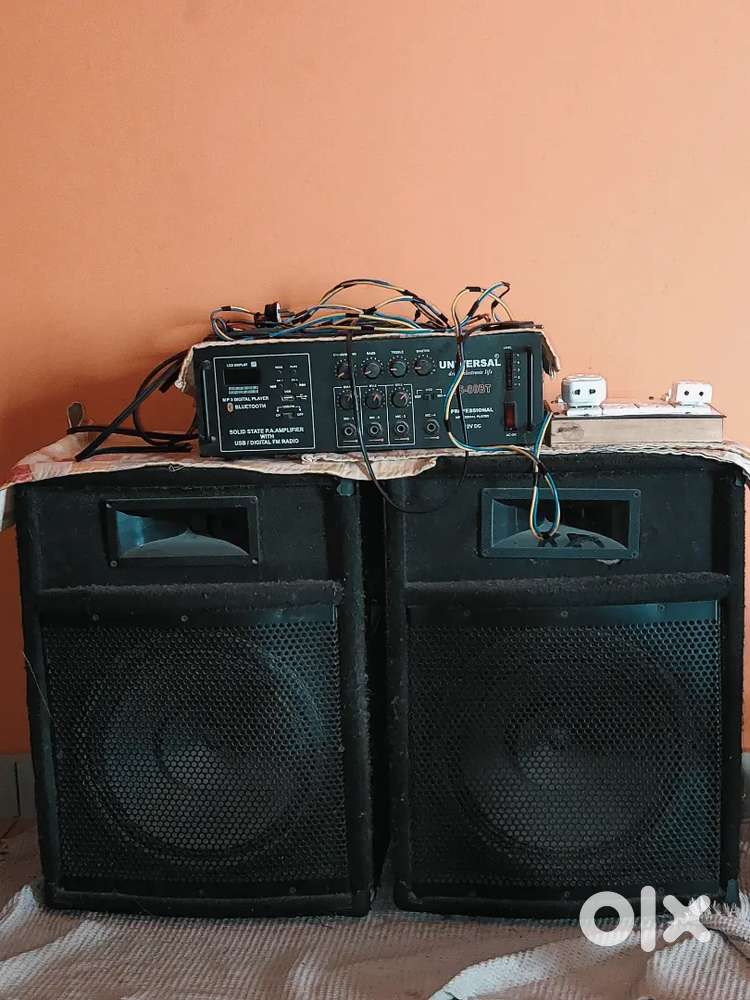 12 inch Dj Hi-fi Volume Speaker With 80 Watt full volume Amplifier