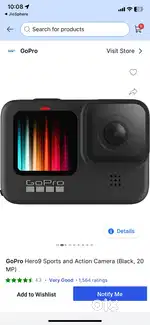 GoPro Hero9 Sports and Action Camera (Black, 20 MP)
