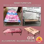 Steel Cot Bed Mattresses, Hostel Bunker Folding Cots, with mattress