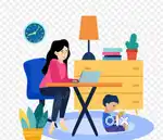 Work part time or full time office work & work from home