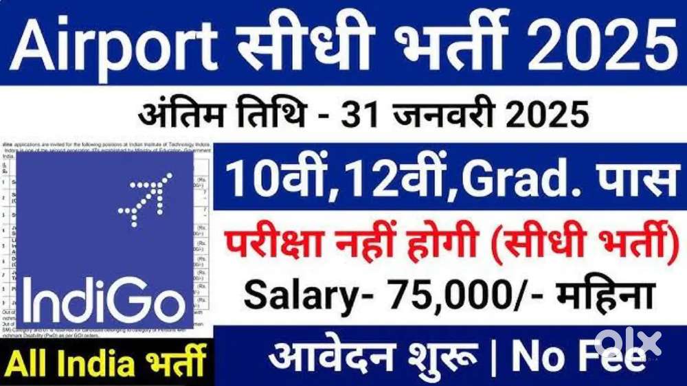 Ran - 10th 12th pass fresher apply for airport