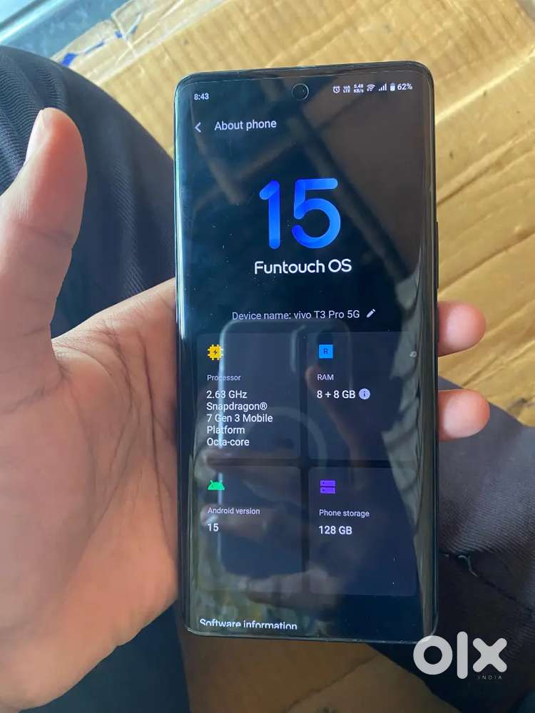 Vivo T3PRO super mint condition only 6monts old 8/128gb all available