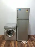 315 ltrs double door refrigerator with front load washingmachine combo