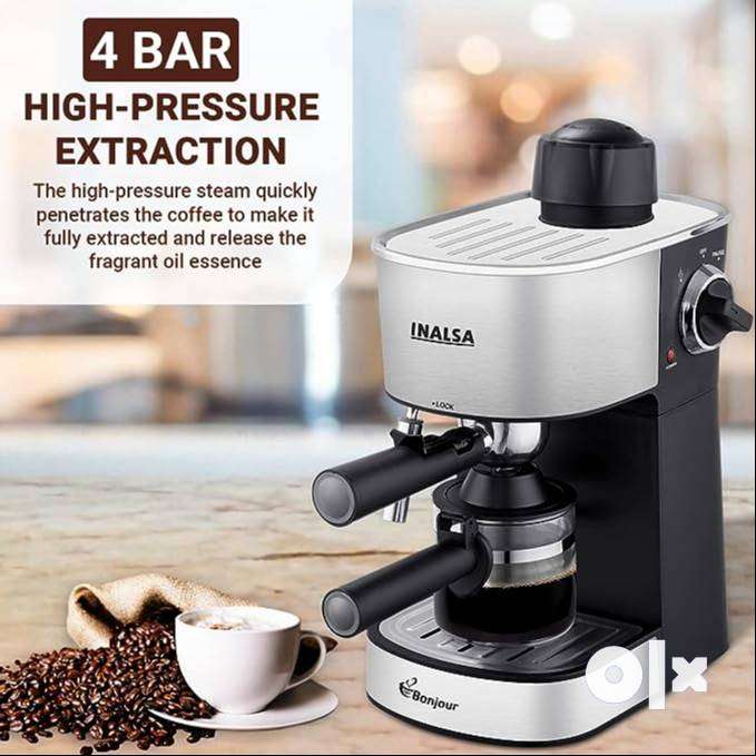 INALSA Espresso/Cappuccino 4Cup Coffee Maker 800W - Brand New