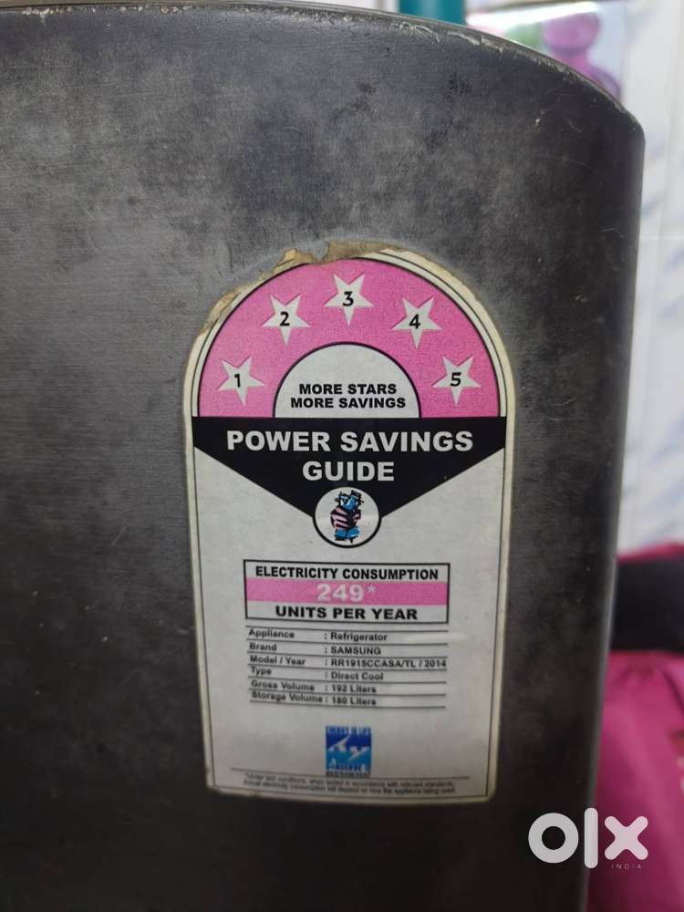 192 lit samsung 5 star fridge
