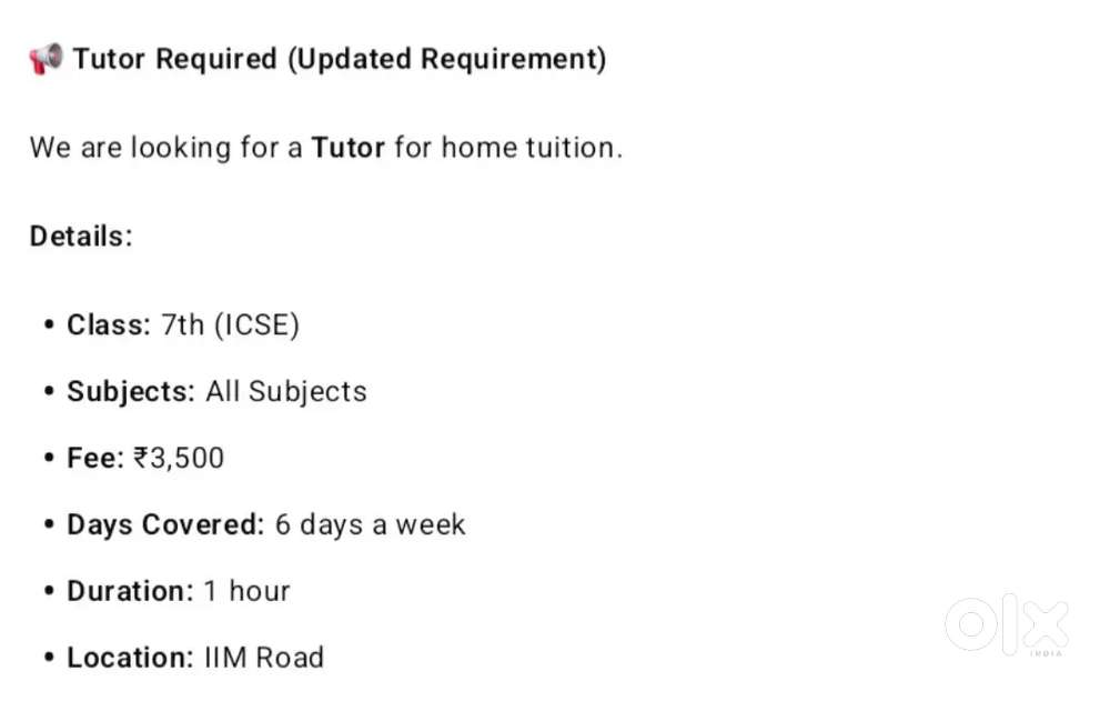 Home Tuition