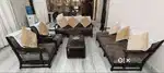 8 Seater  sofa & Cot & Cup board 3800only for sale