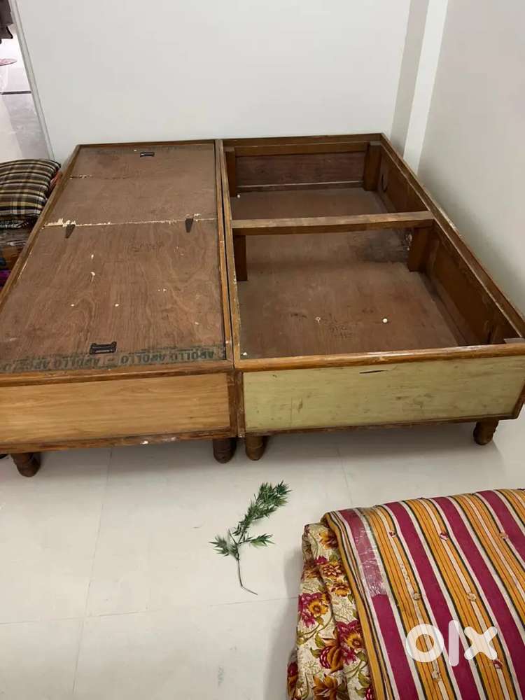 1 Double bed,1 single bed, computer table, almirah,  cooler for sell