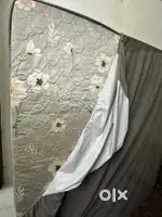 Sofa set, mattress, and table