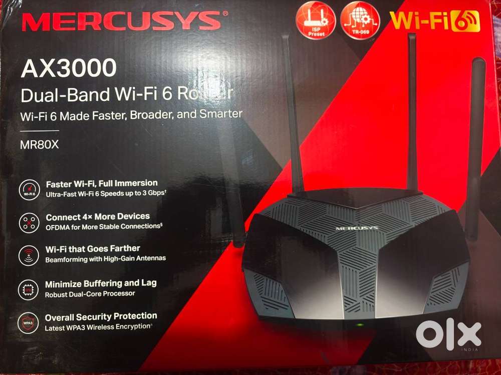 MERCUSYS AX3000 Dual-Band Wi-Fi 6 Wireless Router