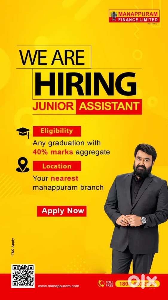 JUNIOR ASSISTANT - GOLD LOAN