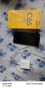 Realme c65 mint condition all ok box bill and charger anebel