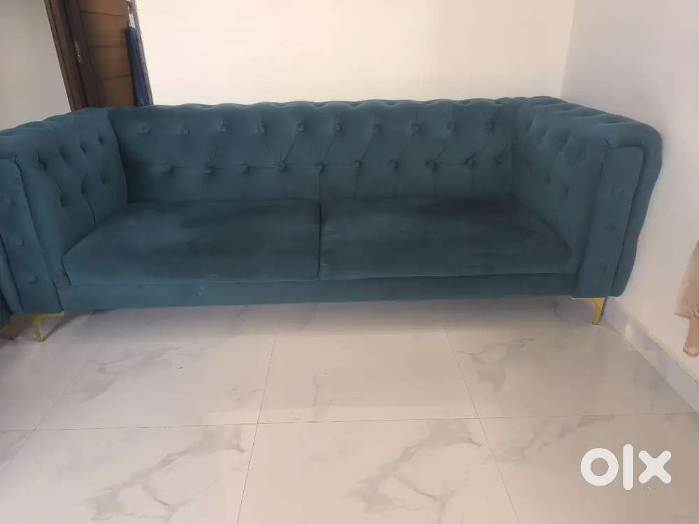 Tourquise blue color sofa