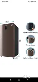Samsung 198 litre inverter technology fridge refrigerator