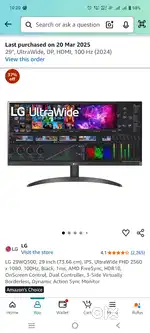 LG ultra wide monitor