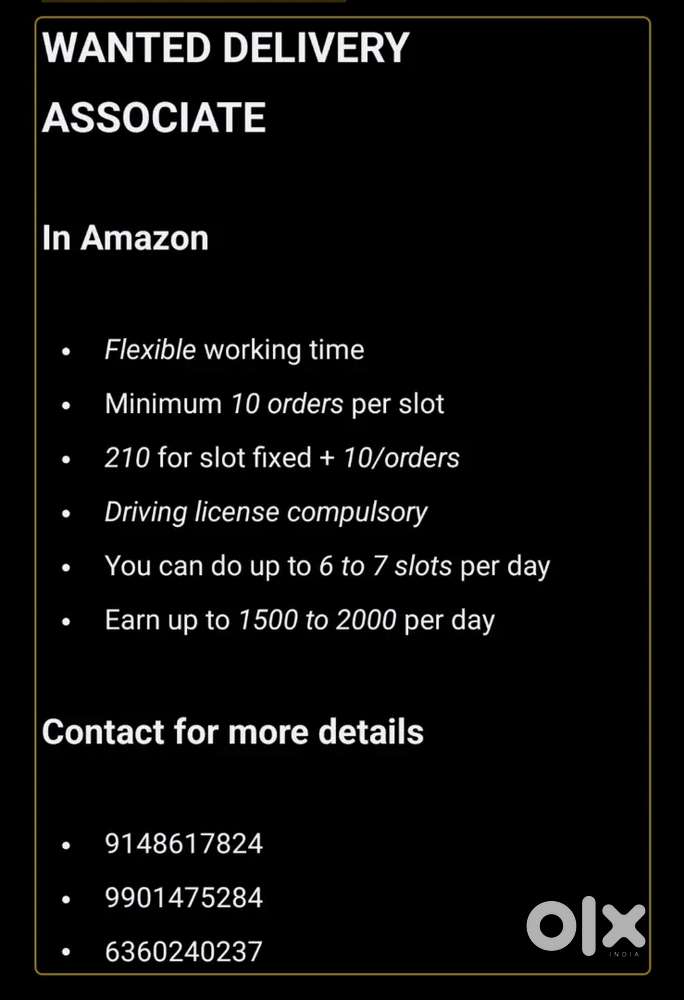 Courier delivery job