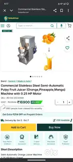 Fruit Juicer machine