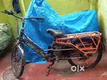 Electric cycle with two bettry(130k.m) and with mobile charging