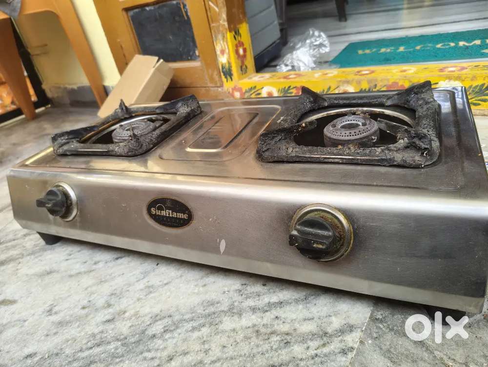 Sunflame steel 2 burner gas stove