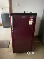 166 L maroon color Electrolux refrigerator