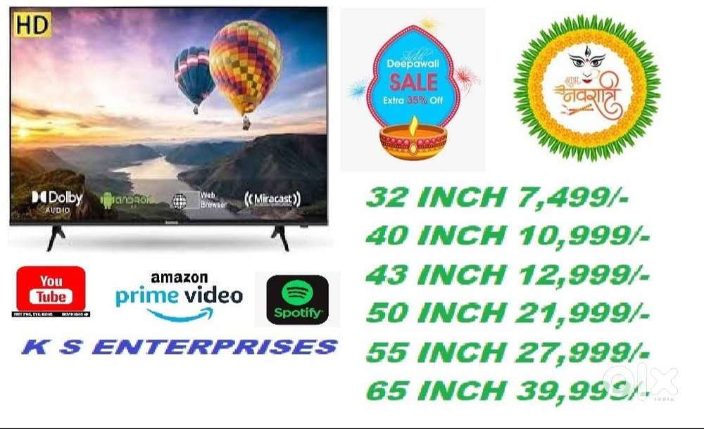 40 INCH SMART LED TV   4K UDH @ 10,999 /-