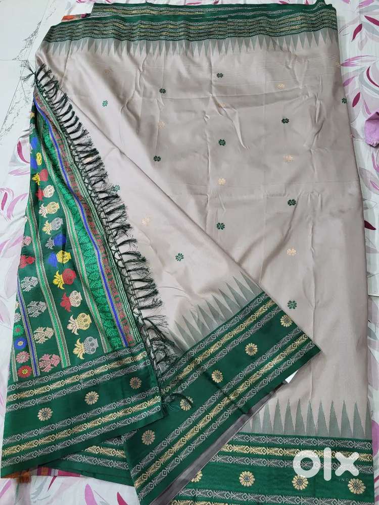 New Ikkat Pure Soft  Silk Saree