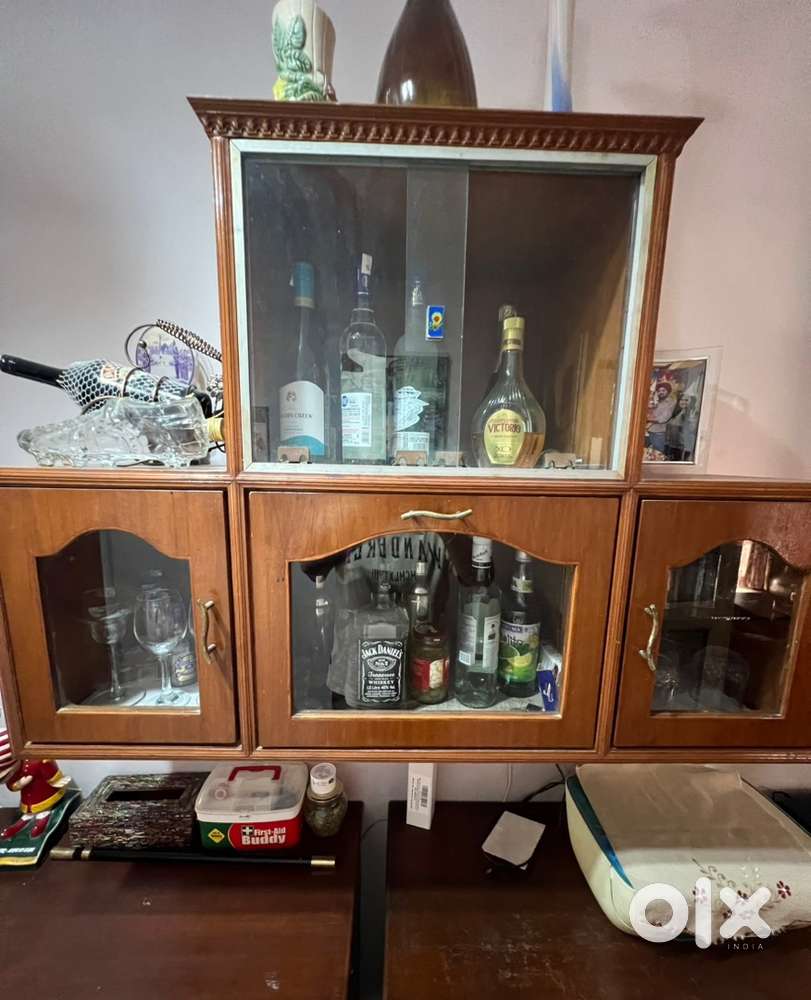 Wall mounted crockey storage unit.