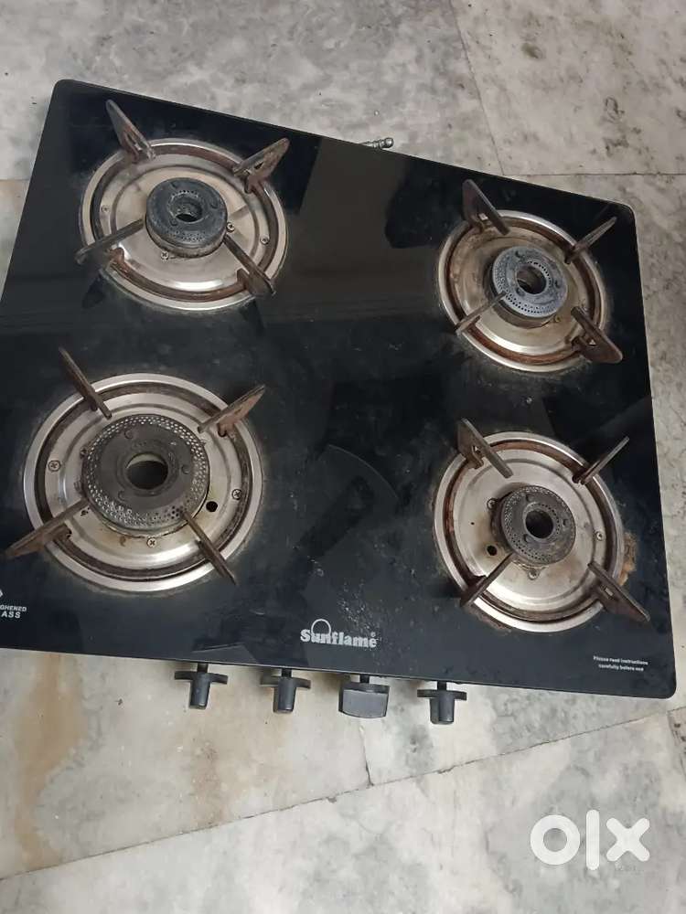 Sunflame gas chula 4 burner ok condition