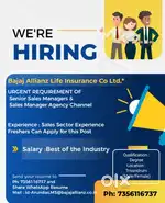 Looking for urgent requirement for the post of Managers