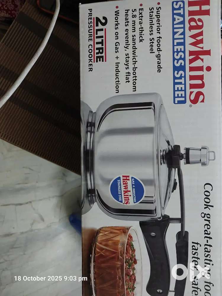 Brand new Hawkins stainless steel cooker