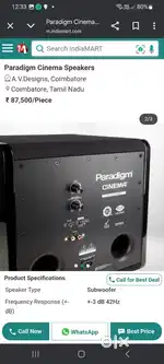 Paradigm power sub