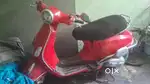 Vespa 125 red color