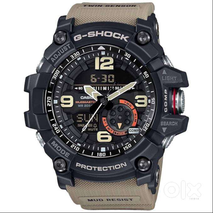Casio G-Shock GG-1000-1A5DR Black Analog-Digital Dial Brown Strap