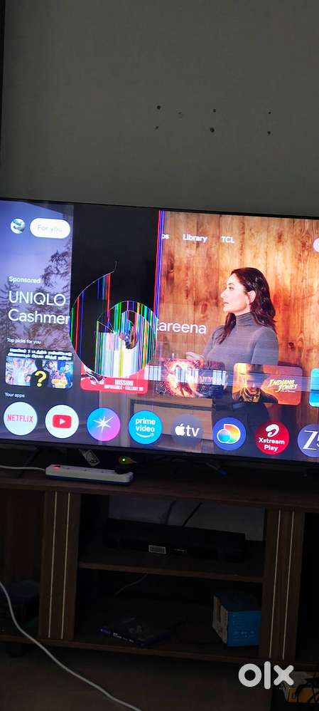 TCL 55 inch QLED broken screen but fully working board – ₹6,000