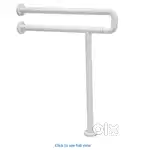 Wall-Mounted Standing Grab Bar with Leg Support