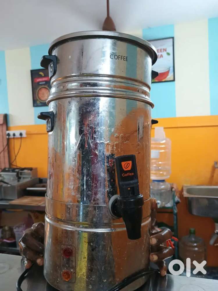 filter coffee machine, milk boiler, Milton flask, soup steel pots