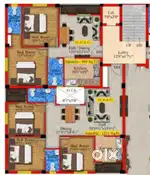 Semi Furnished 3BHK Flat at Iyyappanthangal