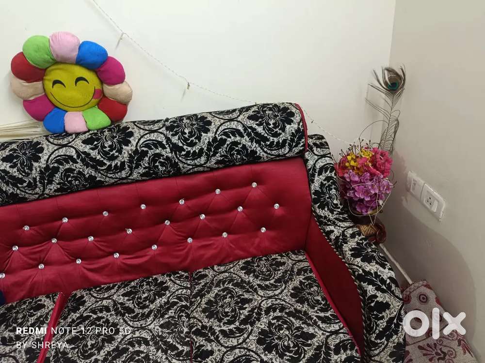 Furniture includes 3seater sofa and round center table