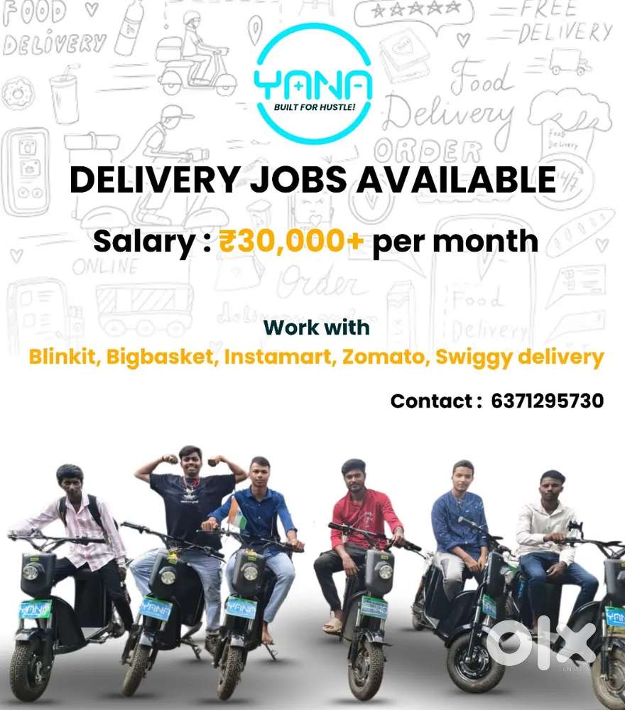 Delivery Jobs Available with Electric Vehicle Rent