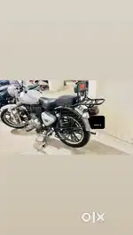 Silver Royal Enfield Electra 350